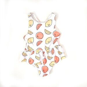 Monica and Andy bathing suit with matching bucket hat